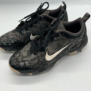 Nike Black and White Camo Baseball Cleats